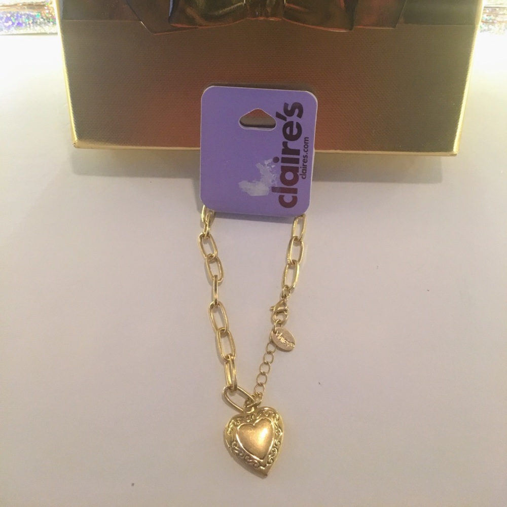 3 for $15 Claire’s gold lock bracelet